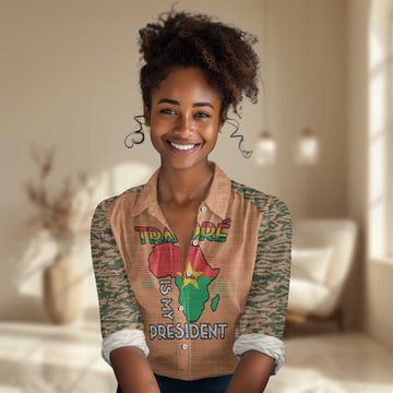 Traore Is My President Women Casual Shirt Africa For Africans LT15