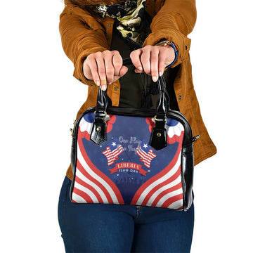 Happy Liberia Flag Day Shoulder Handbag One Flag One People LT15