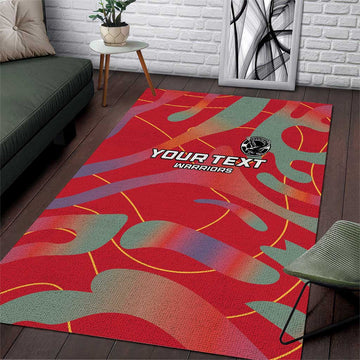 Afro Namibia Football Custom Area Rug Go Namibia Warriors - Sporty Style LT15