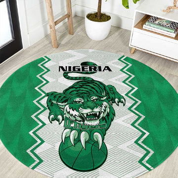 Afro Basketball Nigeria Round Carpet Go Champions DTigers LT15