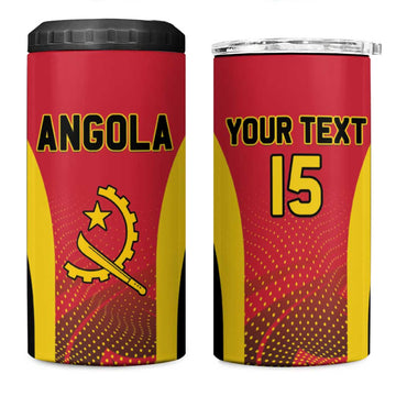Afro Basketball Custom Angola 4 in 1 Can Cooler Tumbler Go Champions LT15