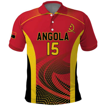 Angola Basketball Custom Polo Shirt Go Champions LT15