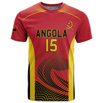 Afro Basketball Custom Angola T shirt Go Champions LT15