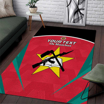 Afro Mozambique Football Custom Area Rug Go Os Mambas LT15