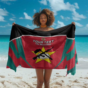 Afro Mozambique Football Custom Sarong Go Os Mambas LT15