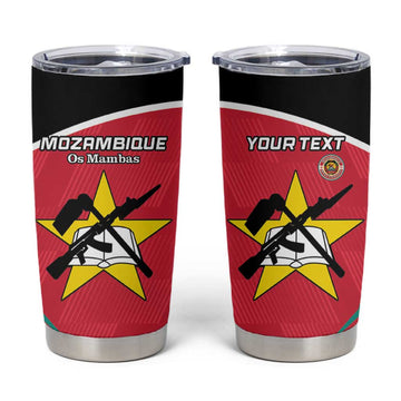 Afro Mozambique Football Custom Tumbler Cup Go Os Mambas LT15
