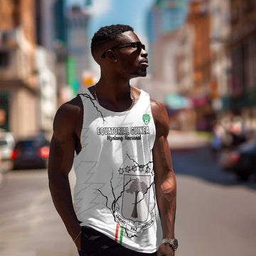 Custom Equatorial Guinea Football Men Tank Top Go Champions - White Version LT15