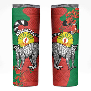 Happy Madagasikara Independence Day Skinny Tumbler Ring-Tailed Lemur With Seal LT15