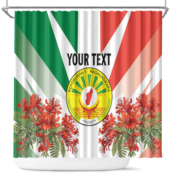 Personalized Madagasikara Shower Curtain Seal With Poinciana LT15