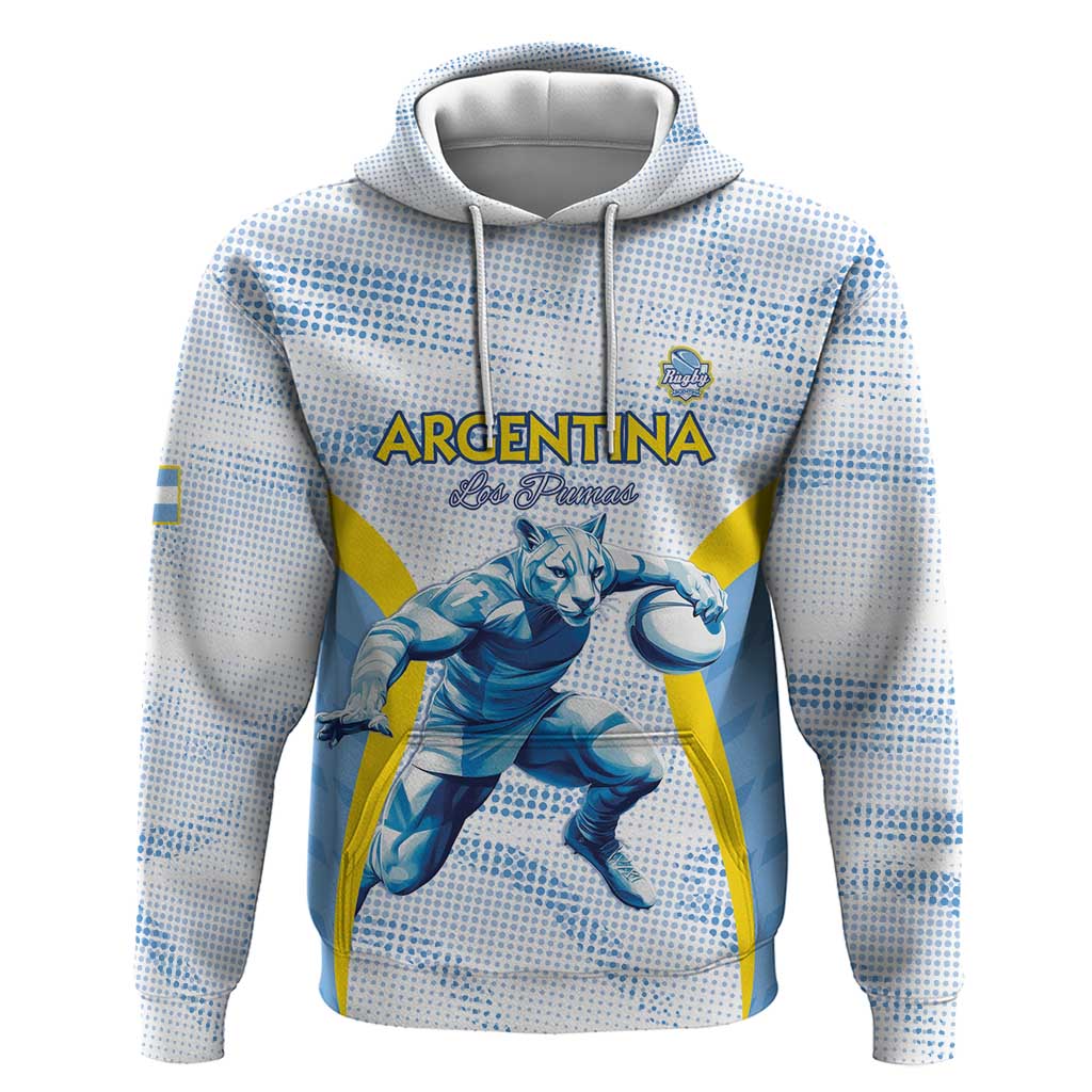 Argentina Rugby Custom Hoodie Pumas Mascot - Sporty Style LT15