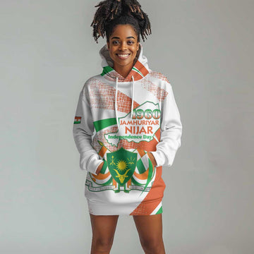 Personalized Happy Jamhuriyar Nijar Independence Day Hoodie Dress Coat Of Arm With Niger Map LT15