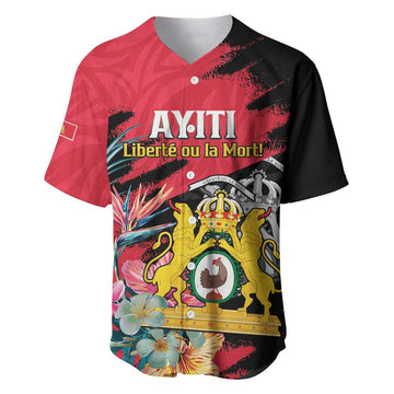 Personalized First Empire of Haiti 1804-1806 Baseball Jersey Liberté ou la Mort! LT15