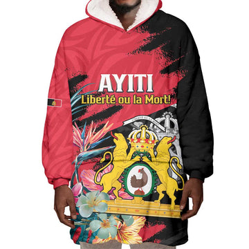 Personalized First Empire of Haiti 1804-1806 Wearable Blanket Hoodie Liberté ou la Mort! LT15