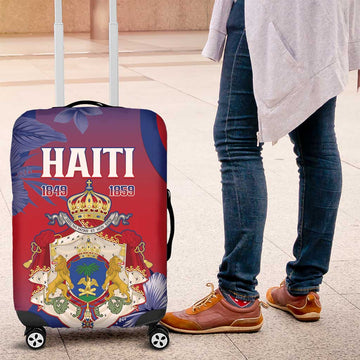 Second Empire of Haiti Luggage Cover Imperial Coat Of Arms 1849-1859 Tropical Flowers LT15