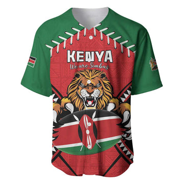 Custom Kenya Rugby Baseball Jersey We Are Simbas LT15