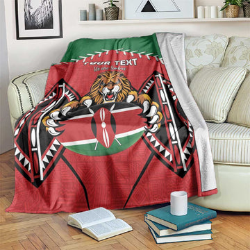 Custom Kenya Rugby Blanket We Are Simbas LT15