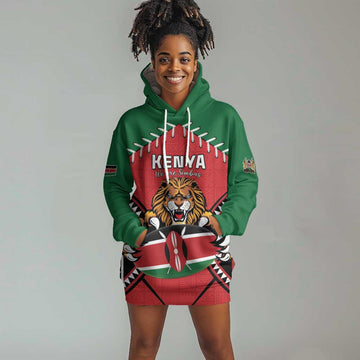 Custom Kenya Rugby Hoodie Dress We Are Simbas LT15