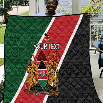 Personalised Kenya Quilt Flag Style - African Pattern LT15