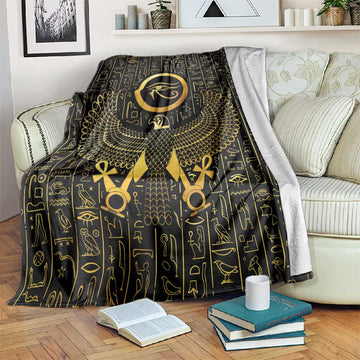 Ancient Egyptian Blanket Horus Falcon God LT15