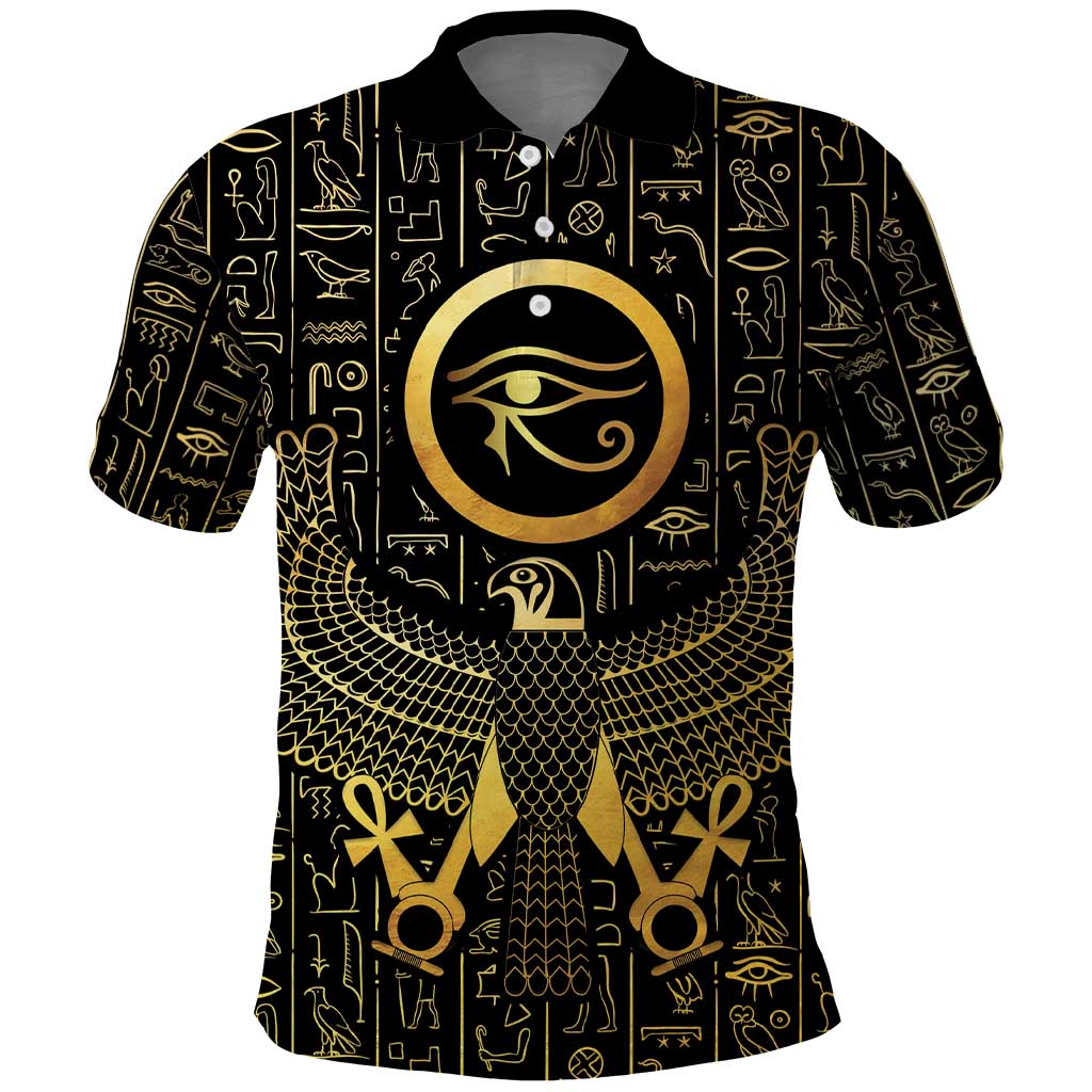 Ancient Egyptian Polo Shirt Horus Falcon God LT15