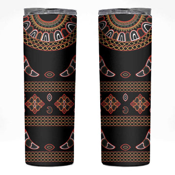 Cameroon Traditional Toghu Pattern Skinny Tumbler LT15