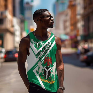 Nigeria Coat Of Arms Sporty Style Men Tank Top LT15