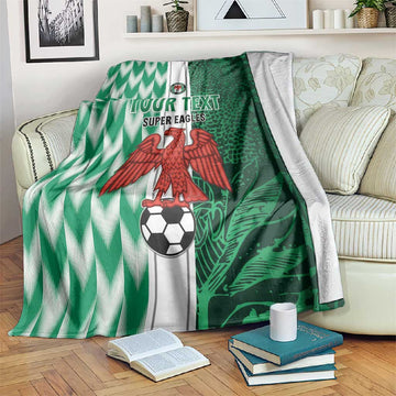 Custom Nigeria Football Blanket Go Champions LT15