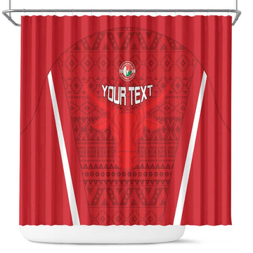 Custom Madagascar Football Shower Curtain Go Barea Go LT15