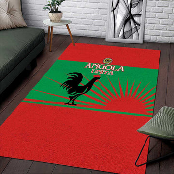 Angola Area Rug UNITA Party Flag Style LT15