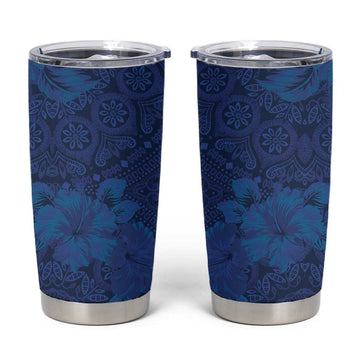 Afro Hibiscus Tropical Tumbler Cup ShweShwe African Pattern LT15