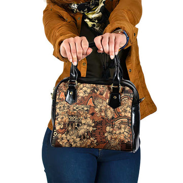Hibiscus Mix African Pattern Shoulder Handbag LT15