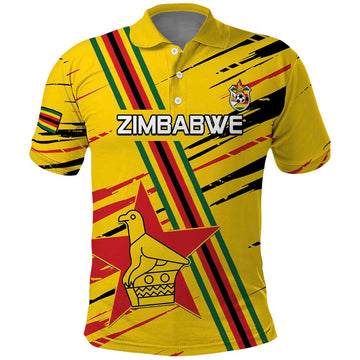 Custom Zimbabwe Football Polo Shirt Go Warriors LT15