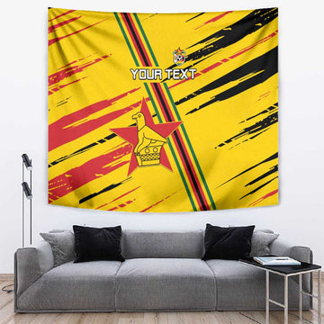 Custom Zimbabwe Football Tapestry Grunge Style LT15