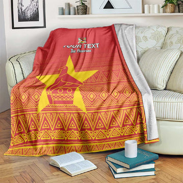 Custom Zimbabwe Cricket Blanket Go Champions LT15