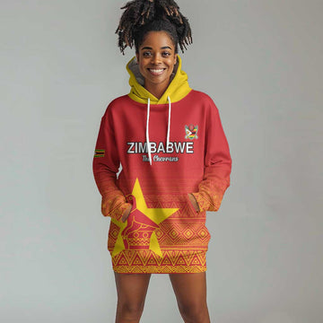 Custom Zimbabwe Cricket Hoodie Dress Go Champions LT15