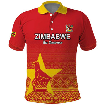 Custom Zimbabwe Cricket Polo Shirt Go Chevrons LT15
