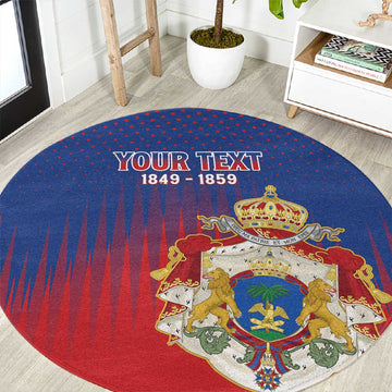 Personalized Anpi an Ayiti Round Carpet Imperial Coat Of Arms Flag Style LT15