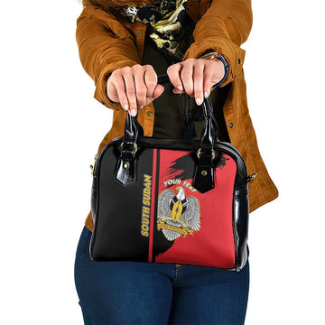 Personalized South Sudan Shoulder Handbag Coat Of Arms - Sporty Style LT15