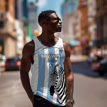 Custom Lefatshe la Botswana Football Men Tank Top Come On Dipitse LT15