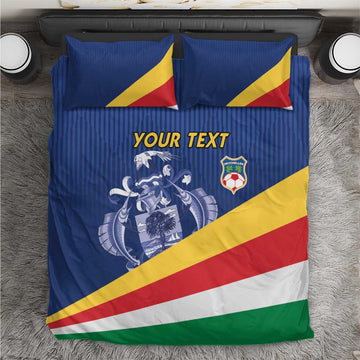 Custom Seychelles Beach Soccer 2025 Bedding Set Go Champions Sesel LT15