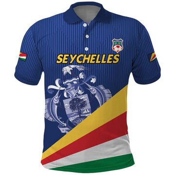 Custom Seychelles Beach Soccer 2025 Polo Shirt Flag Style LT15