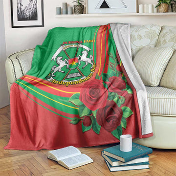 Burkina Faso Independence Day Blanket Coat Of Arms African Pattern LT15