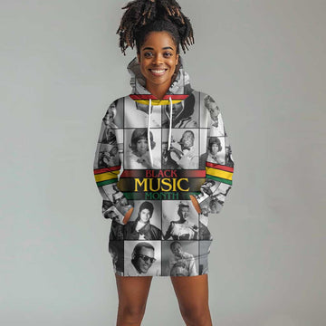 Black Music Month Legends Tribute Hoodie Dress LT15
