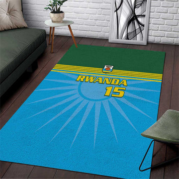 Afro Basketball Rwanda Custom Area Rug Go Champions LT15