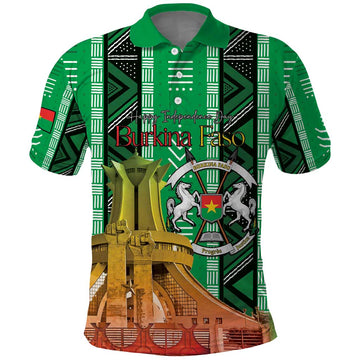 Personalized Burkina Faso Martyrs Day Polo Shirt Monument des Heros Nationaux LT15