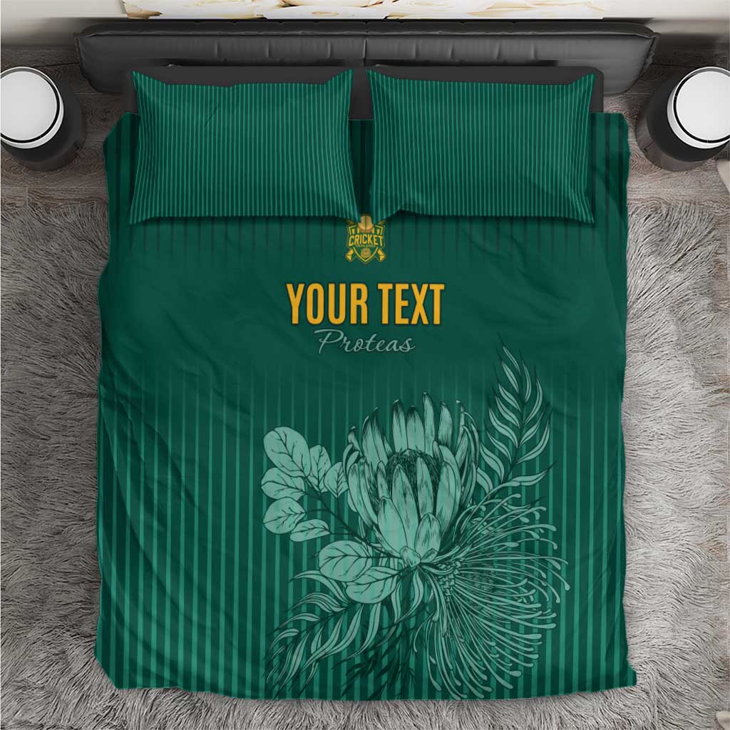 Custom South Africa Cricket Bedding Set Come On Proteas LT15