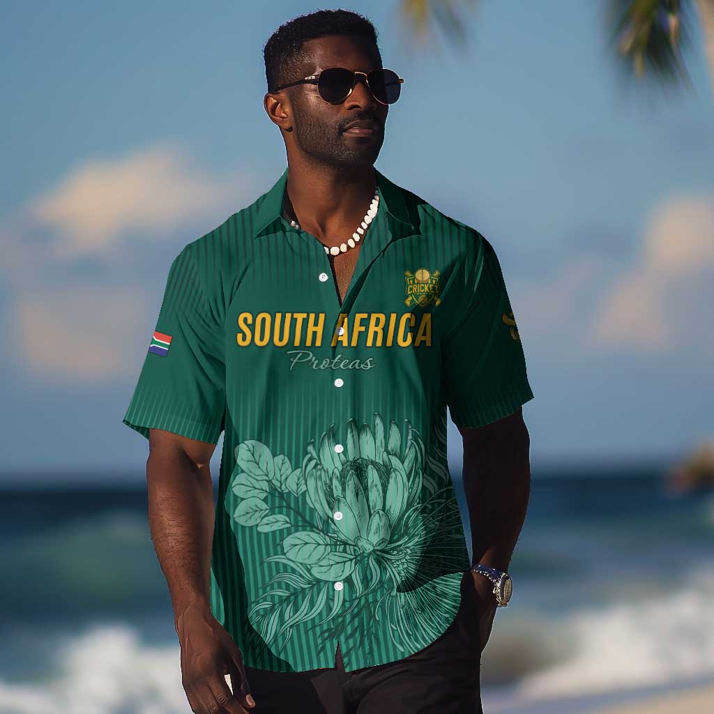 Custom South Africa Cricket Hawaiian Shirt Come On Proteas LT15