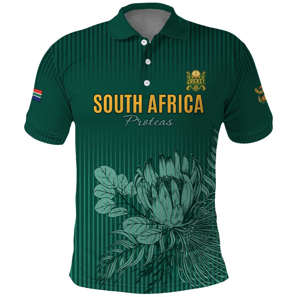 Custom South Africa Cricket Polo Shirt Road To Champions LT15