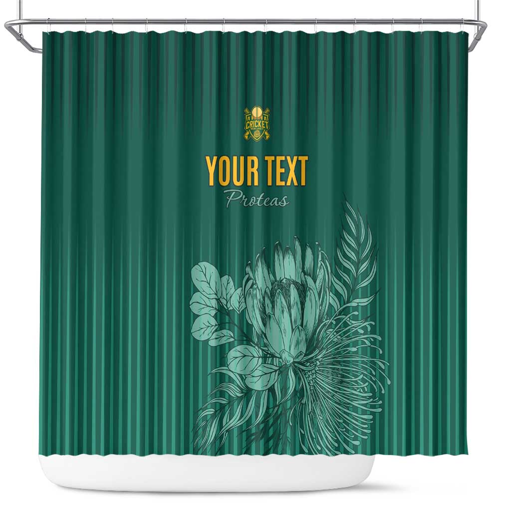 Custom South Africa Cricket Shower Curtain Road To Champions LT15