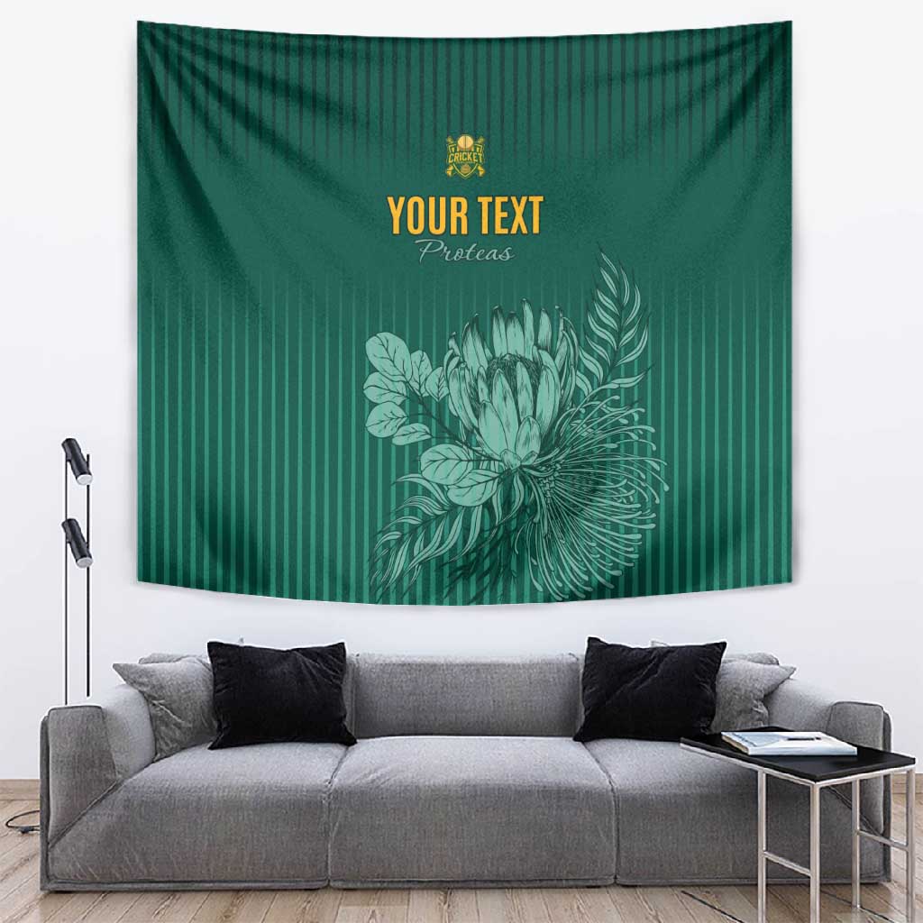 Custom South Africa Cricket Tapestry Come On Proteas LT15